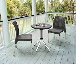 The corfu outdoor patio furniture set comes in a ri. Keter Chelsea 3 Piece Resin Outdoor Patio Furniture Dining Bistro Set With Patio Table And Chairs Charcoal Buy Online At Best Price In Uae Amazon Ae