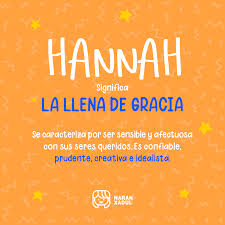 Significado Del Nombre Hannah