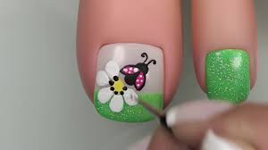 Mandala decoraciones de uñas para pies facil. Flores Decoracion De Unas Faciles Elegantes Unas