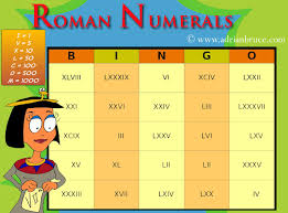 Roman Numerals Bingo Free Printable Roman Numerals Bingo