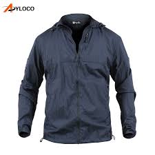 Men Waterproof Military Skin Jacket Tactical Breathable Windproof Jacket Army Super Light Jacket For Hiking Tactical Jacket Windproof Jacket Mens Jackets