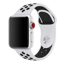 Black Apple Watch With White Band On Wrist Apple Watch Series 5 4 3 2 Band Silicone Strap Bracelet Sport Wrist Watch Belt Rubber 38mm 40mm 42mm 44mm Us Fast Shipping Apple Watch Bands Apple Watch Watch Bands