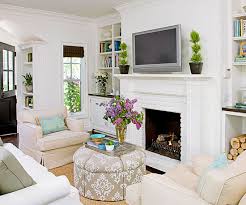 Balancing furniture on either side of the fireplace helps make the best use of this space. Furniture Layout In Small Living Room Novocom Top