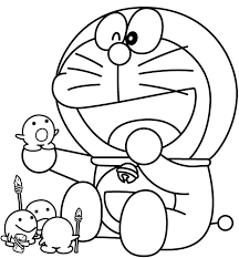 Doraemon and his Toys Coloring Page - Free Printable Coloring Pages for Kids