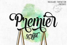 Download 10,000 fonts with one click for $19.95. Premier Script With Images Lettering Script Scrapbook Fonts