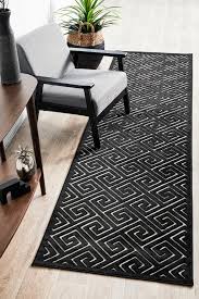 Free delivery and returns on ebay plus items for plus members. York Alice Black Gold Runner Rug Floorsome