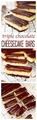 Triple Chocolate Cheesecake Bars Recipe Recipe Cheesecake Bar Recipes Cheesecake Recipes Chocolate Recipes
