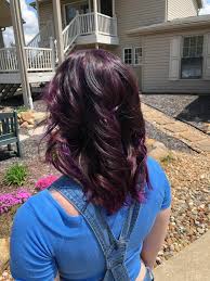 Brunette hair with caramel swirl. Purple Highlights On Dark Brown Hair Fancyfollicles