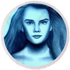 Young Brooke Shields Art Print by Audrey Bonnell