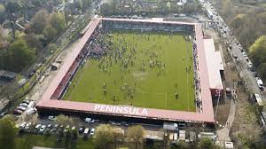Welcome to the official salford city fc website. Salford City Fc The Peninsula Stadium From Above Facebook