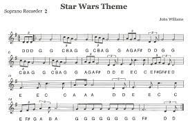Recorder Ensemble Star Wars Second Recorders Star Wars Sheet Music Sheet Music With Letters Star Wars Music