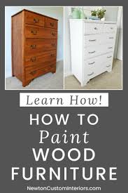 Learn How To Paint Wood Furniture With This Detailed Video Tutorial This Painting Tutorial Will Walk You Thr In 2020 Painting Wood Furniture Furniture Wood Furniture