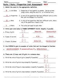 View, download and print ratios & proportions worksheet with answers pdf template or. Ratio Rate And Proportion Unit Assessment By Barry Schneiderman