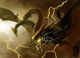 The titular kaiju from godzilla series. King Ghidorah By Trevone On Deviantart Godzilla King Ghidorah 2019 Godzilla Vs King Ghidorah