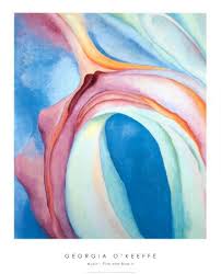 Music Pink And Blue Art Print By Georgia O Keeffe At Art Com Blue Art Prints Blue Framed Art Posters Art Prints