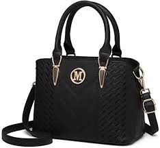 Handbags are not just utilized for the purpose of style. Miss Lulu Women Top Handle Bag Woven Pattern And Chevron Shoulder Bag Front M Logo Handbags 6865 Black Amazon Co Uk Shoes Bags