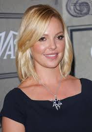 She became famous as a great actor, television actor, film actor check out katherine heigl's former hairstyles in the image box below Katherine Heigl Neck Length Hairstyle With A Side Part
