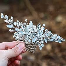 Shop with afterpay on eligible items. Simsly Wedding Hair Combs Slides Headpiece Bridal Hair Accessories Blue Opal Dancing Prom For Bride And Bridesmaids Silver Amazon Co Uk Beauty
