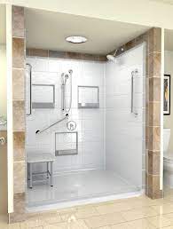 Wheelchair Accessible Shower With Bench Hand Controls And Shower Head On Different Accessible Bathroom Design Wheelchair Accessible Shower Accessible Shower