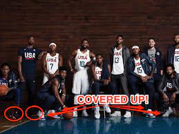 Rudy gobert was one of five nba players named to france's olympic men's basketball roster on thursday. The Photo Of The Us Men S Olympic Basketball Team Covers Up Non Nike Brands