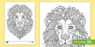 In klasse 5 lernst du ganz viele neue textformen kennen. Lowe Ausmalbild Zur Besinnung Teacher Made