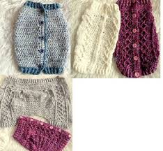 かぎ針編みの犬用セーター 背開きのカーディガンの編み図です 背中側で開けるので 着脱が楽です 下のリンクからpdfを印刷するか 画像を参照してご利用ください 増減がないので 比較的簡単に作れます 背 編み 図 手編み ニット帽