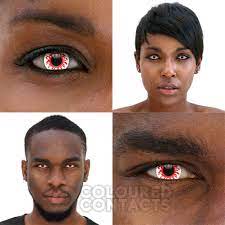 If you have decided to join therx.com you have to register before you can become a member: White Red Reaper Colored Prescription Contact Lenses Halloween
