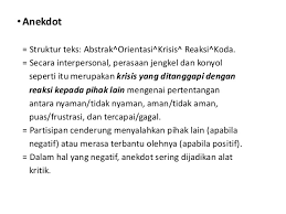 Abstrak, orientasi, krisis, reaksi dan koda. Contoh Abstrak Orientasi Krisis Reaksi Koda Frog Slinger