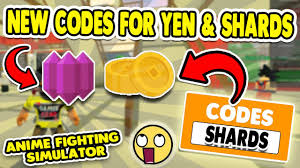 All Working Roblox Anime Fighting Simulator Codes For Chikara Shards Yen September 2020 Youtube