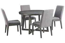 Besteneer Dining Table And 4 Chairs Ashley Furniture Homestore In 2020 Round Dining Room Grey Round Dining Table Black Round Dining Table