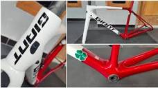Pearl White Red Candy 🍀🍀🍀Custom Paint Giant TCR Advanced SL ...