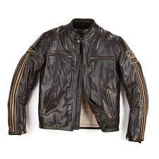 Helston Ace Brown Leather Nice Look Armor Ready Jackets Biker Outfit Motorcycle Jacket