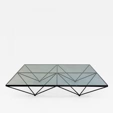 Glass and shape in mint condition. Paolo Piva Alanda Coffee Table By Paolo Piva For B B 1980s