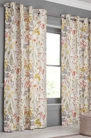 Buy Woodland Sprig Print Eyelet Curtains From Next Israel Curtains Uk Curtains Winter Curtains