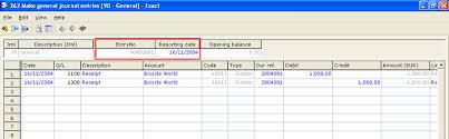 The accountant uses the general journal to record any transaction not appearing in a subsidiary journal. Release 362 Entry Number Based On Reporting Date