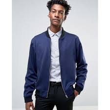 Rudie Formal Bomber Jacket In Navy 4 015 Dop Liked On Polyvore Featuring Men S Fashion Men S Bomber Jacket Navy Blue Bomber Jacket Formal Jackets For Men