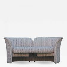 Small curved loveseats › curved outdoor loveseat › small curved modern loveseats leather this chesterfield loveseat has soft velvet cover, curved swooping back, jeweled button tufting. Thayer Coggin Mid Century Modern Curved Loveseat Sofa Or Chaise Lounge By Randy Culler