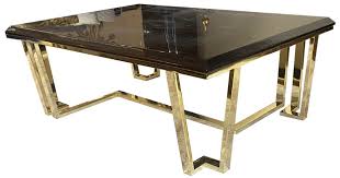 Fresh coffee table glass top wood base, source: Casa Padrino Luxury Art Deco Coffee Table Dark Brown Gold 130 X 90 X H 45 Cm Noble Living Room Table With Glass Top Art Deco Furniture