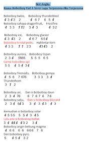 Not angka pianika lagu terpesona tni/polri. Not Angka Lagu Kuasa Boboiboy Part 6 Versi Lagu Terpesona Aku Terpesona Dunia Lirik Not Lagu