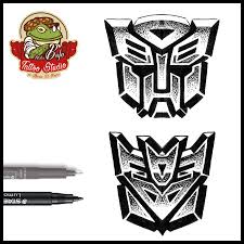 A metallic variant of the movie decepticon symbol. Transformers Logo In Dotwork Style For Tattoo Transformers Autobot Decepticon Logo Tattoo Dotwork Blackwork Transformers Logo Blackwork Tattoo Drawings