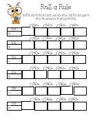 Roll A Rule Everyday Math 1st Grade Math Math Patterns