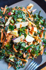 Kale Chicken Salad With Apple Whole30 Paleo Gluten Free Recipe In 2020 Kale Chicken Salad Chicken Salad With Apples Salad Recipes
