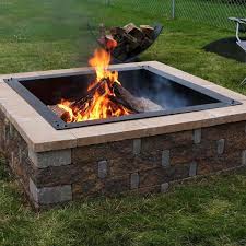 4 5 out of 5 stars 72. Sunnydaze Decor Heavy Duty 36 In X 10 In Square Steel Wood Fire Pit Insert In Black Kf Shdfpr36 The Home Depot