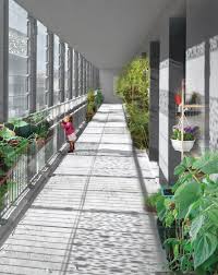 Gallery Of Apartment Blocks In Nanterre X Tu 13 Facade Design Modern Residential Architecture Architecture Rendering