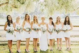 All sizes and colors, 10000+ styles, made to order, 70% off today, welcome please! Short White Bridesmaid Dresses With Black Pumps Photo By Benj Haisch Wedding Inspiration Board Junebug Weddings