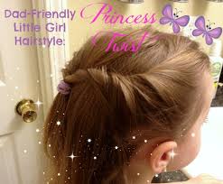 Comb on hair thoroughly and take a tiny section of hair near the crown. Simple Hairstyle For Girls Easy Enough For Dad
