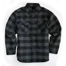 Black And Grey Flannel Shirt Renegade Sportswear Quilted Flannel Shirt Lined Flannel Shirt Flannel Shirt