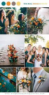 Teal And Orange Fall Rustic Wedding Colors Country Wedding Colors Rustic Wedding Colors Wedding Colors