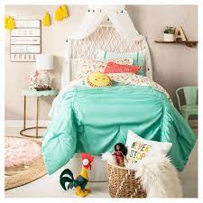 Scallop Kids Accent Table Mint Green Pillowfort Bedroom Collection Girls Bedroom Bed Canopy