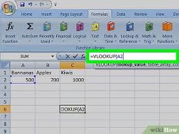 As you might guess, the v stands for vertical and relies on looking up data from the leftmost column of a lookup table. How To Use Vlookup With An Excel Spreadsheet 10 Steps